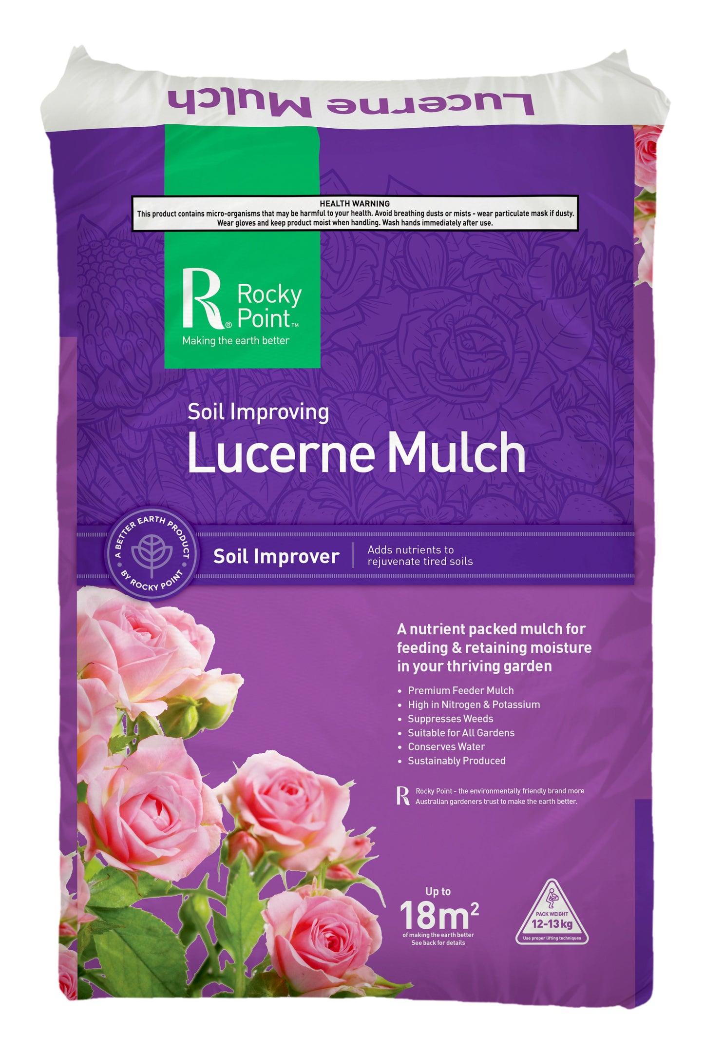 Lucerne Mulch 18m2 Bag